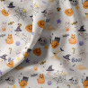 Algodón estampado CASPER Gris / Naranja